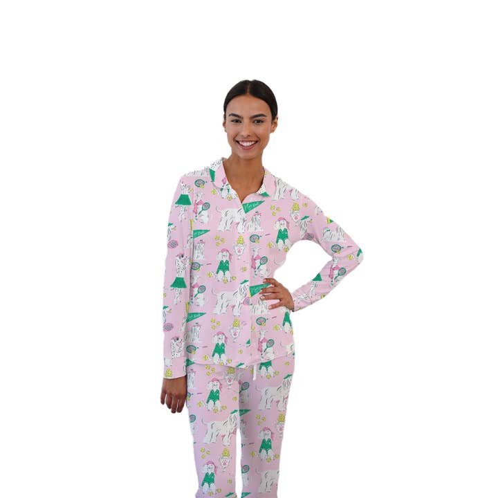 Pajama Pant Set - Tennis Dogs for wholesale by Toss Designs