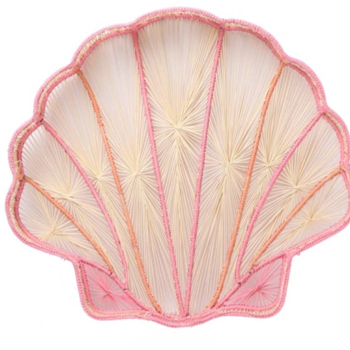 Macondo Forever - Wholesale Decorative Tray - Shell Charm Woven Tray