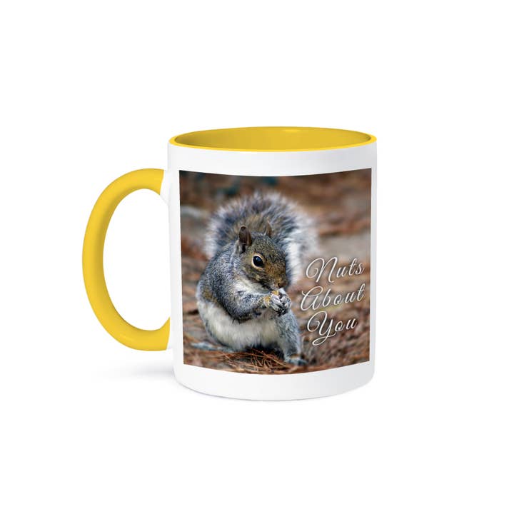 3dRose - Wholesale Coffee Mug - 3dRose, Photograph of a squirrel munching on a snack. He is nuts about you., Mug