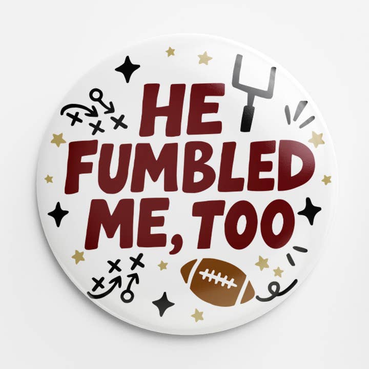 Bouton Maladroit (bordeaux & or) pour la vente par Thanks For Everything