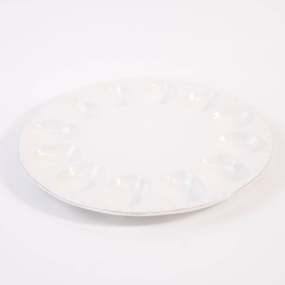 The Royal Standard - Wholesale Serving Tray - Deviled Egg Platter   Antique White   10.5"1