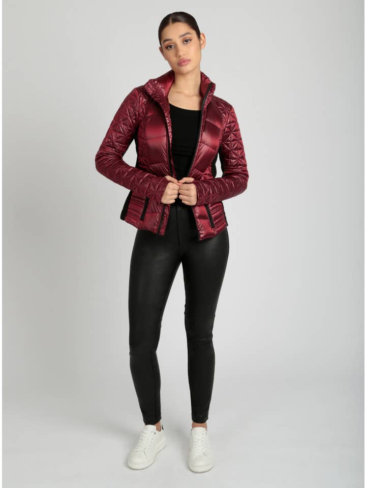 Blanc Noir - Wholesale Puffer Jacket - Women's - Lightweight Down Filled Packable Puffer JLS/NB25