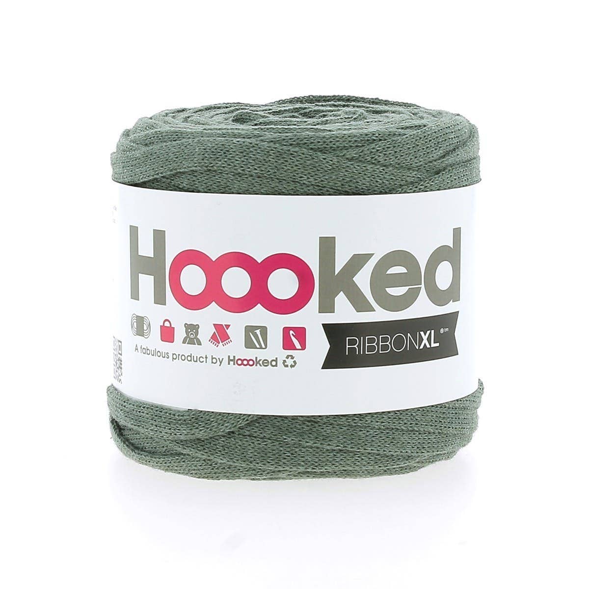 Hoooked Yarns - Vendita all'ingrosso Lana - Filo di tessuto riciclato Ribbon XL 125 g10