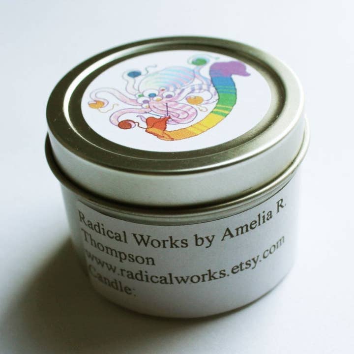 Candy Egg Scented Candle - Vegan Candle - Homemade Candles - Natural Candles - Tin Candle for wholesale by Radical Works