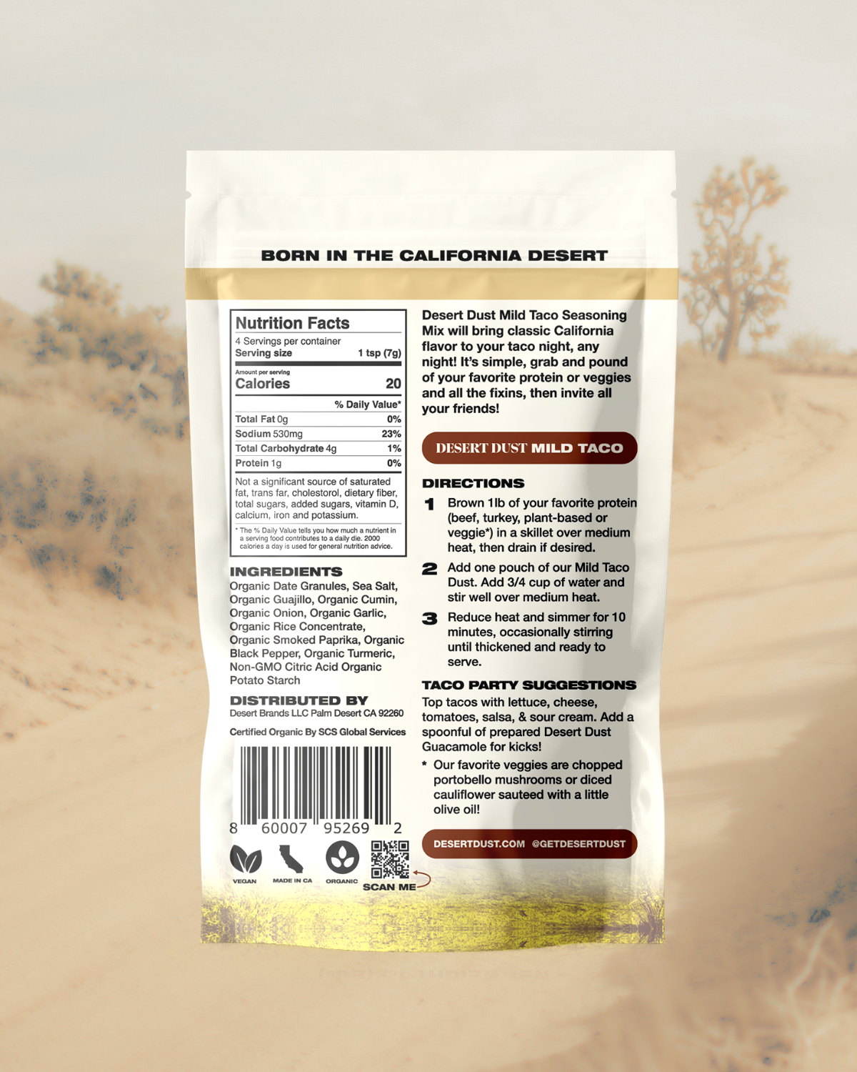 Desert Dust - Wholesale Dried Spice Mix - Desert Dust Mild Taco Seasoning2