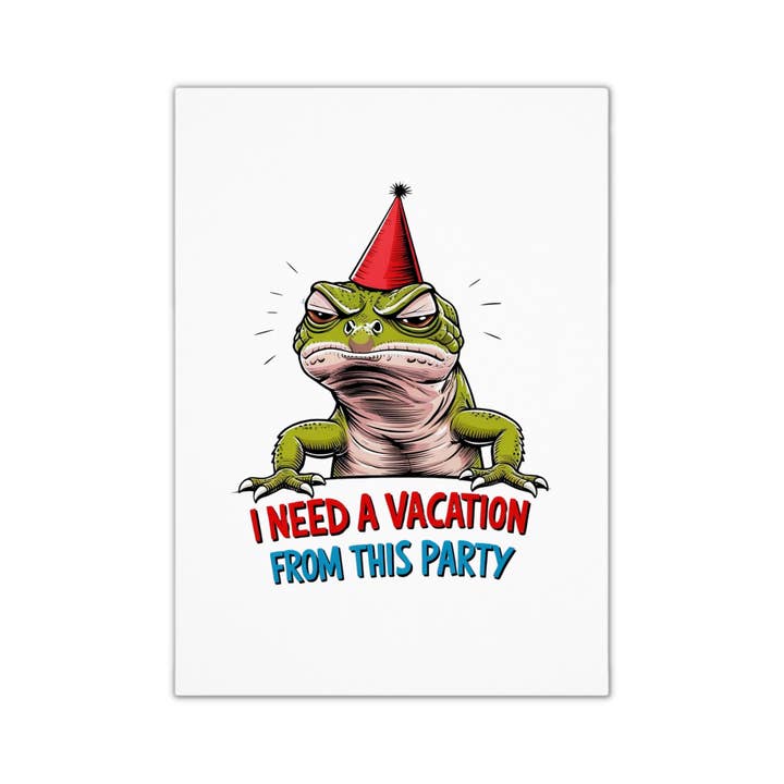 Unique Funny Birthday Card - Gecko for wholesale by Smirk & Scribble