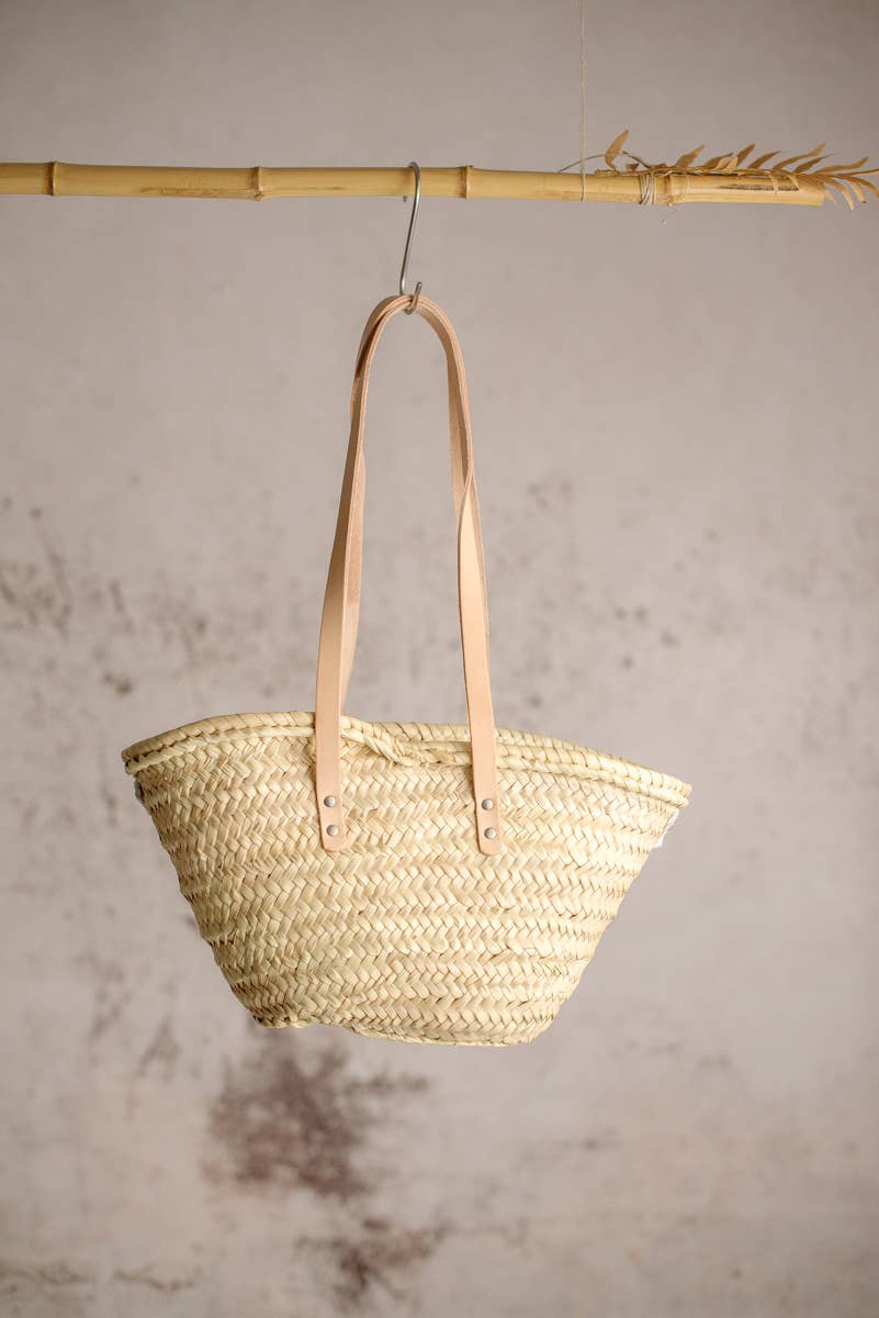 Lula Natura – wholesale Strandväska – MIDI KORG FLOR LIS RAFIA5