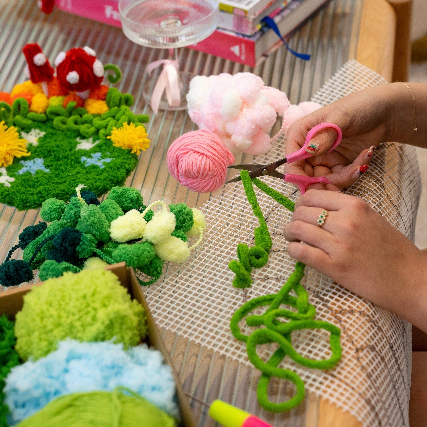 Craft Club – Kit de artesanato DIY por atacado – PRADO DE COGUMELOS - Kit de Bases para Copos de Musgo7