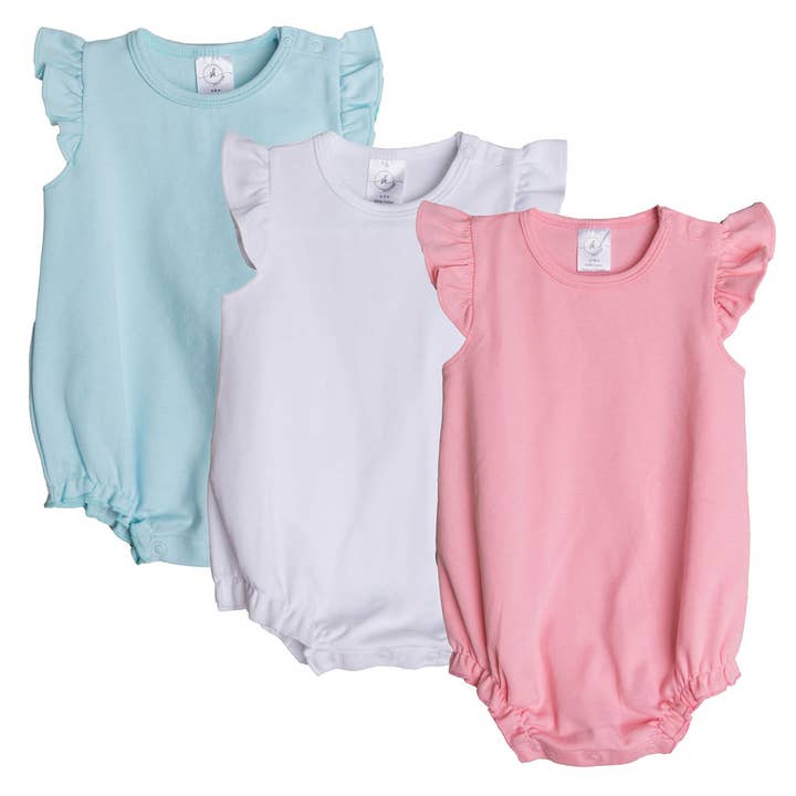 SK Blanks - Wholesale Bodysuit (Non-Footed) - Baby - Flutter Sleeve Bubble2