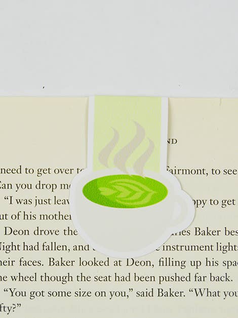 Green Tea Latte Bookmark for wholesale by IMPAPER