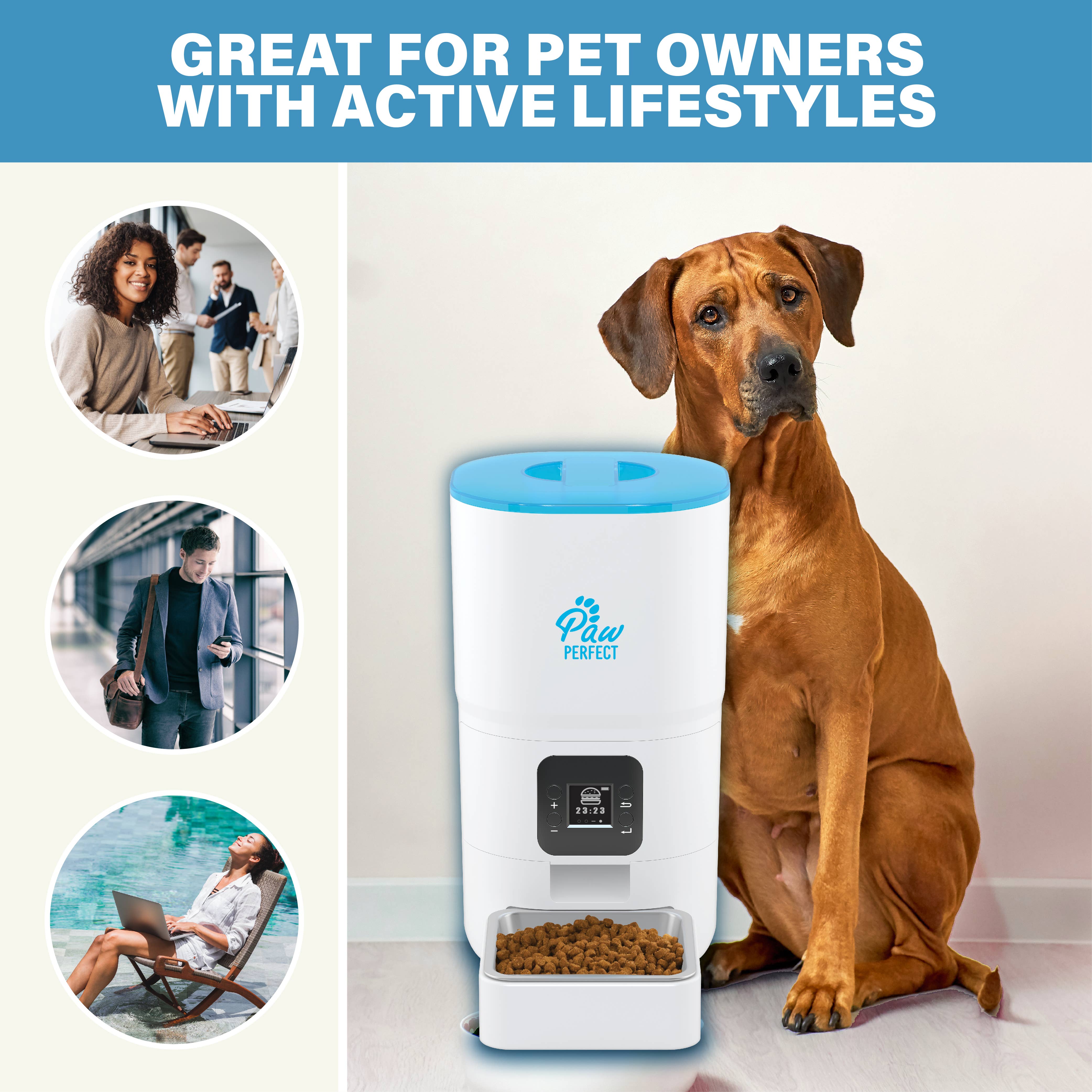 Gotham Steel/Granitestone - Vente Gamelle – chat et chien - Distributeur automatique de 6 litres pour votre chat et chien3