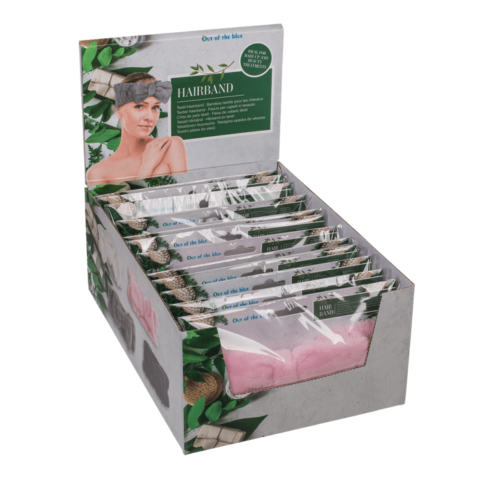 Out of the blue KG - Wholesale Spa Headband - Textile Hairband, Fluffy Bow,2