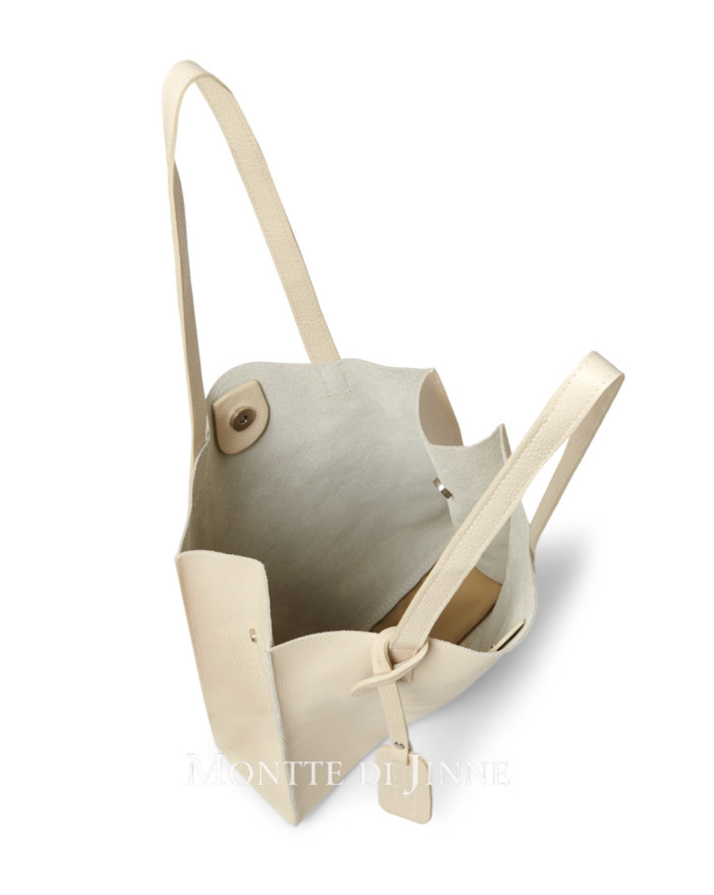 MONTTE DI JINNE - Vente Tote bag – femme - Sac cabas en cuir italien avec pochette amovible6