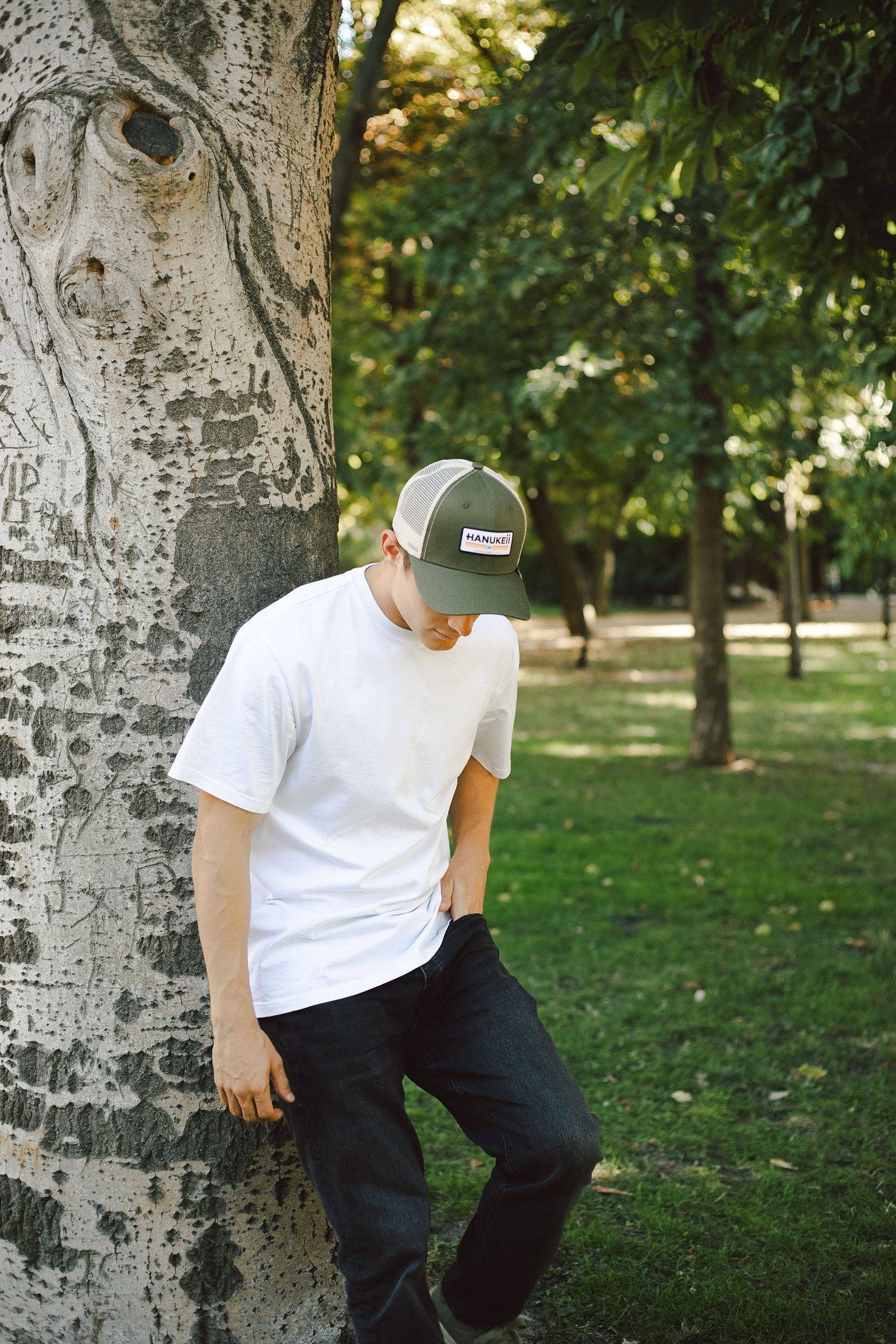 Indicom Brands - Wholesale Trucker Hat - Unisex - Barefoot Green / Beige2