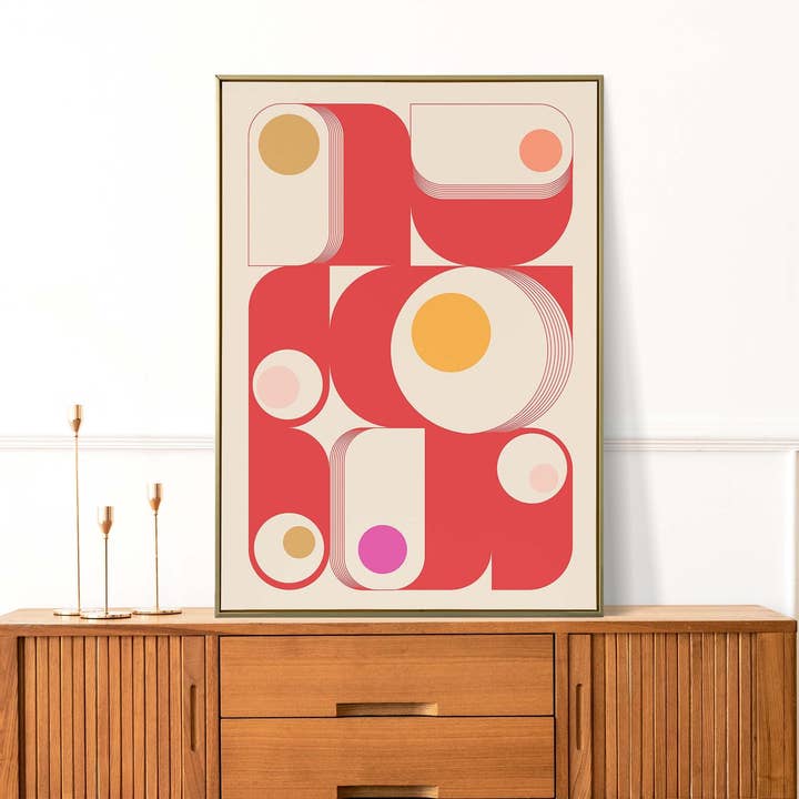 Newpencilbox Art – Engroshandel Gallerivæg – Bauhaus-udstilling Retro abstrakt geometrisk kunstsæt