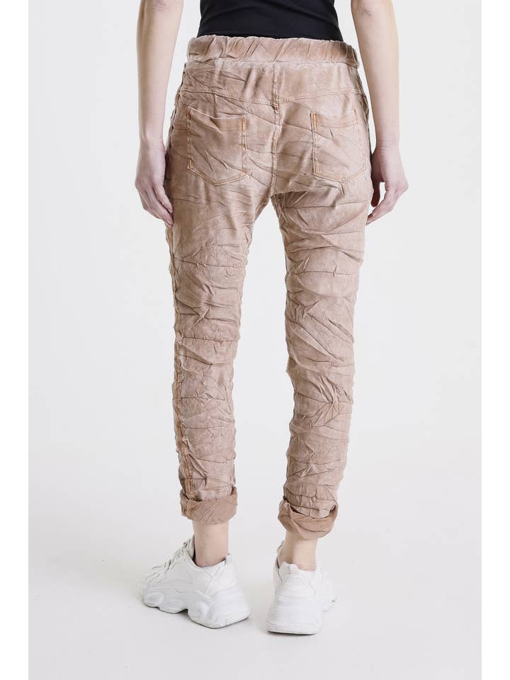 TINA Stephens Italy/Tees By Tina - Vente Pantalon – femme - Pantalon à bande tuxedo en suédine Kendyl (PL136U)7