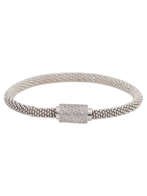 Rondelle Magnetic Bracelet for wholesale by CZ by Kenneth Jay Lane