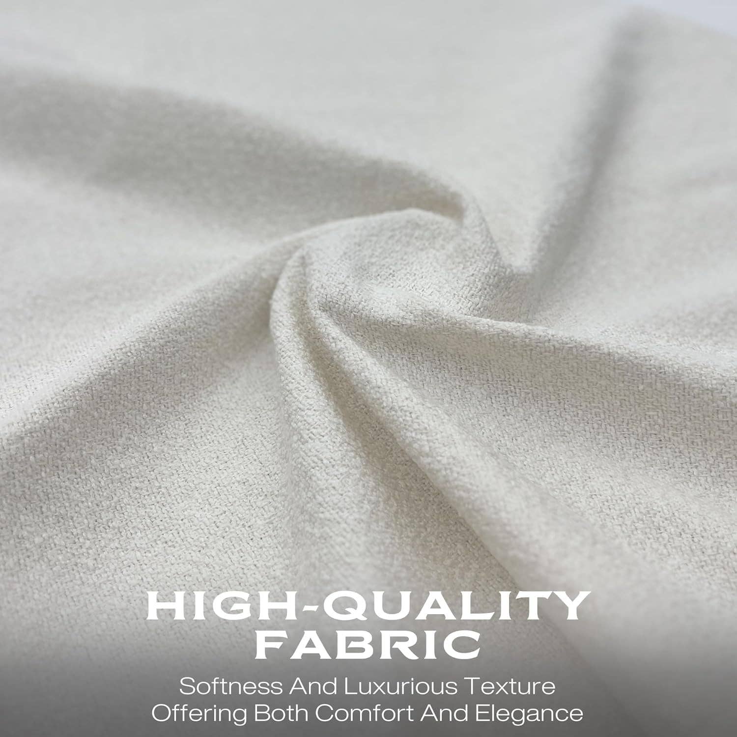 Cream White Linen Oversized Modular Sectional Sofa With Removable Cushion Covers for wholesale on Faire5