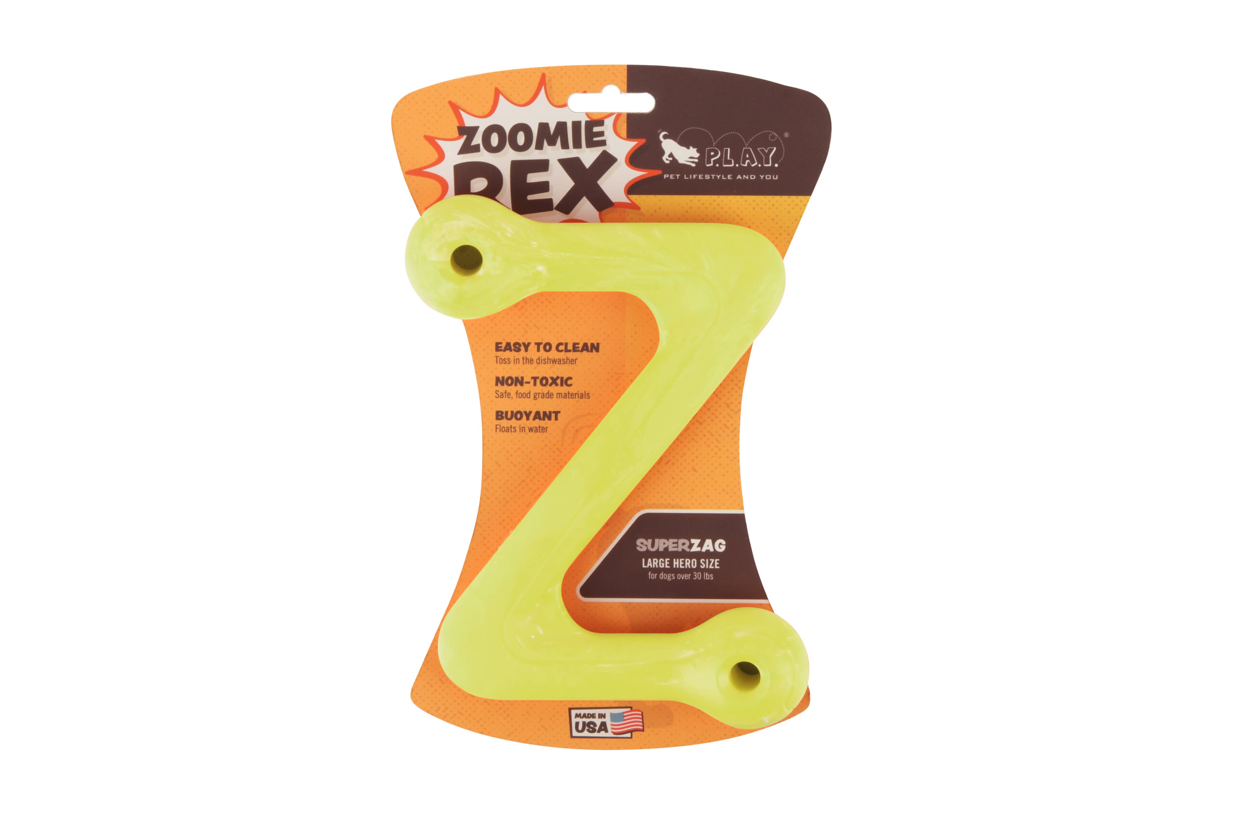P.L.A.Y. Pet Lifestyle and You - Vente Jouet en corde – chien - ZoomieRex SuperZag17