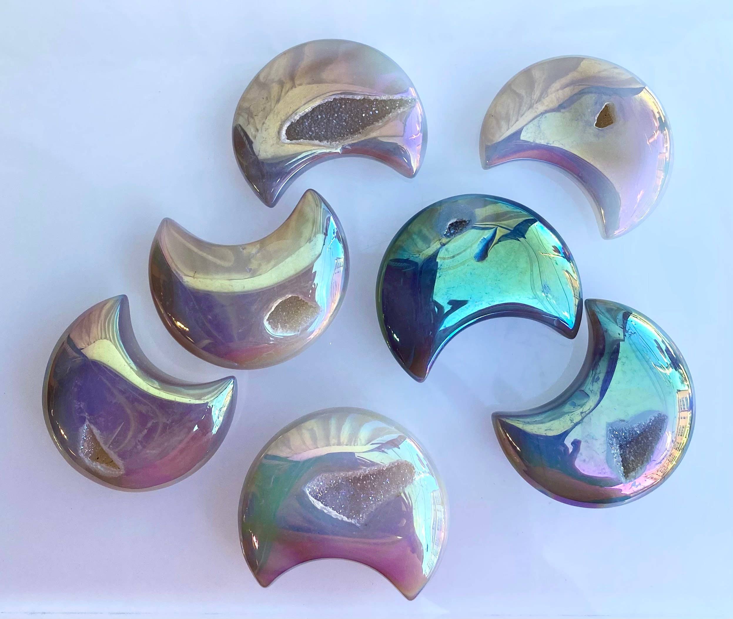 KayleeNYC - Wholesale Spiritual Stone/Crystal - Wholesale Lot 1 lb Angel Aura Agate Moon Crystal Healing 1