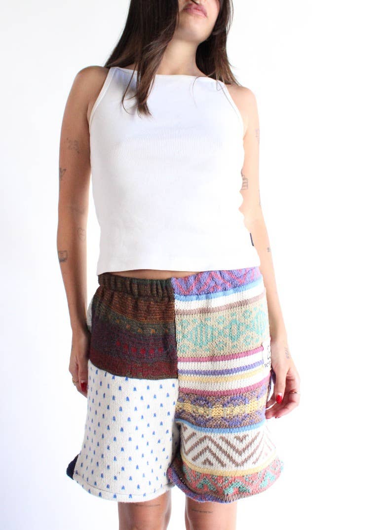 American Recycled Clothing - Vente Short – femme - Ensemble de chandails courts en tricot9