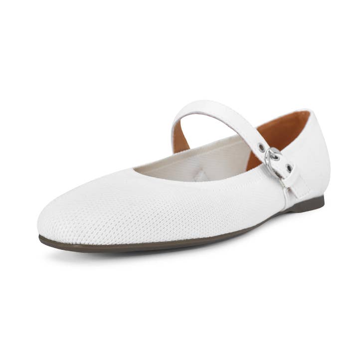 Omine Women's Mary Jane Flats Comfortable Dressy Ballet Flats Casual Round Toe Slip On Washable Knitted Fabric Office Work Woman Shoes for wholesale by OMINE
