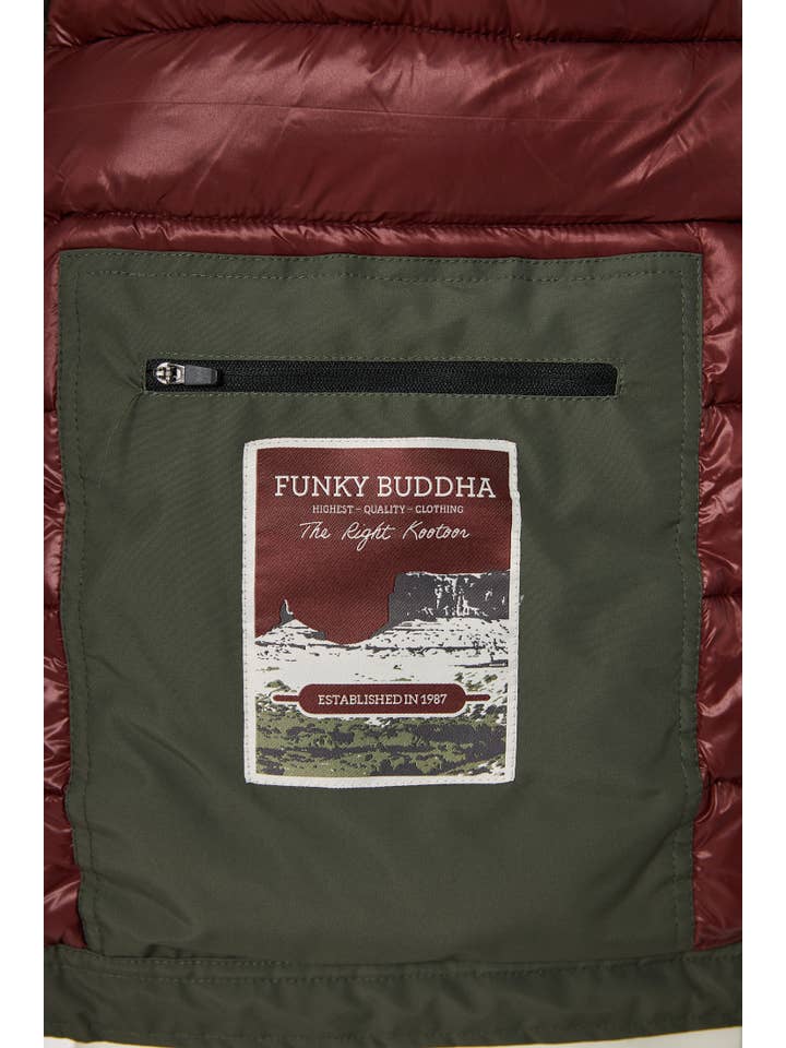 Funky Buddha – Großhandel Jacke - Herren – Funky Buddha Herren Freizeitjacke in Schwarz und Haselnuss5