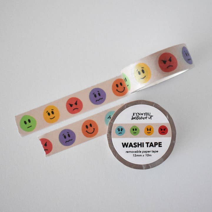 Feelings Washi Tape | Mental Health Washi for wholesale by Kyn You Believe It