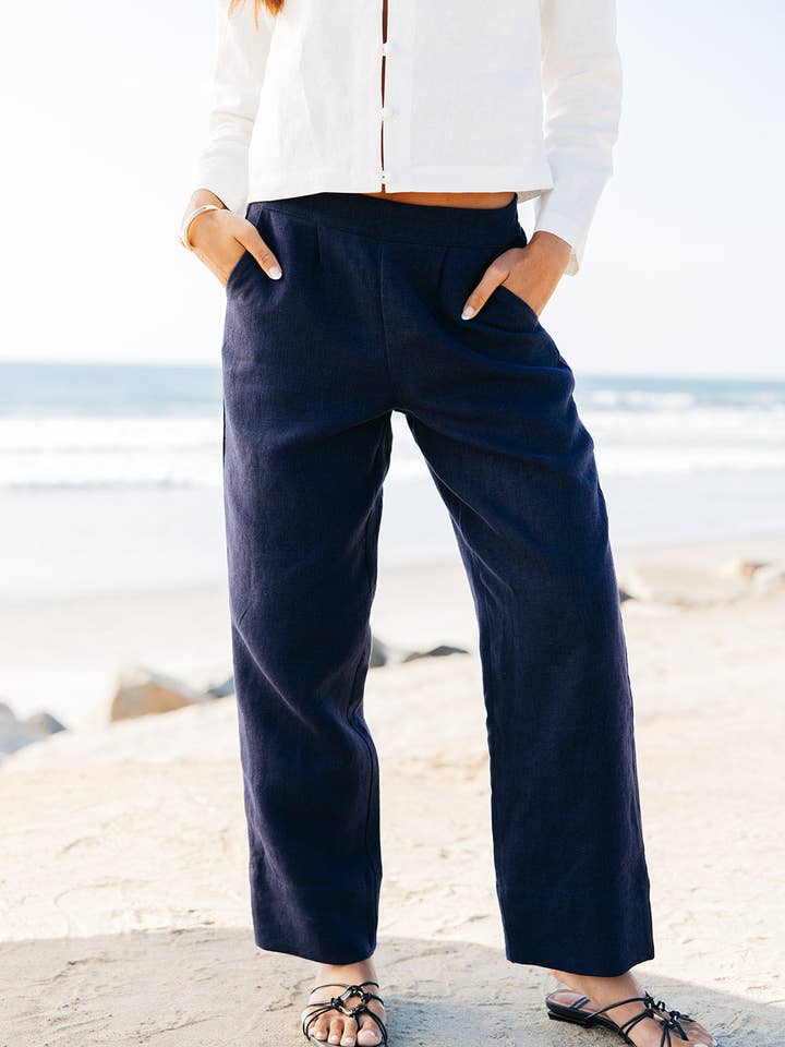 ISLA & SAIGE - Wholesale Pants - Women's - Lauren Linen Pant4