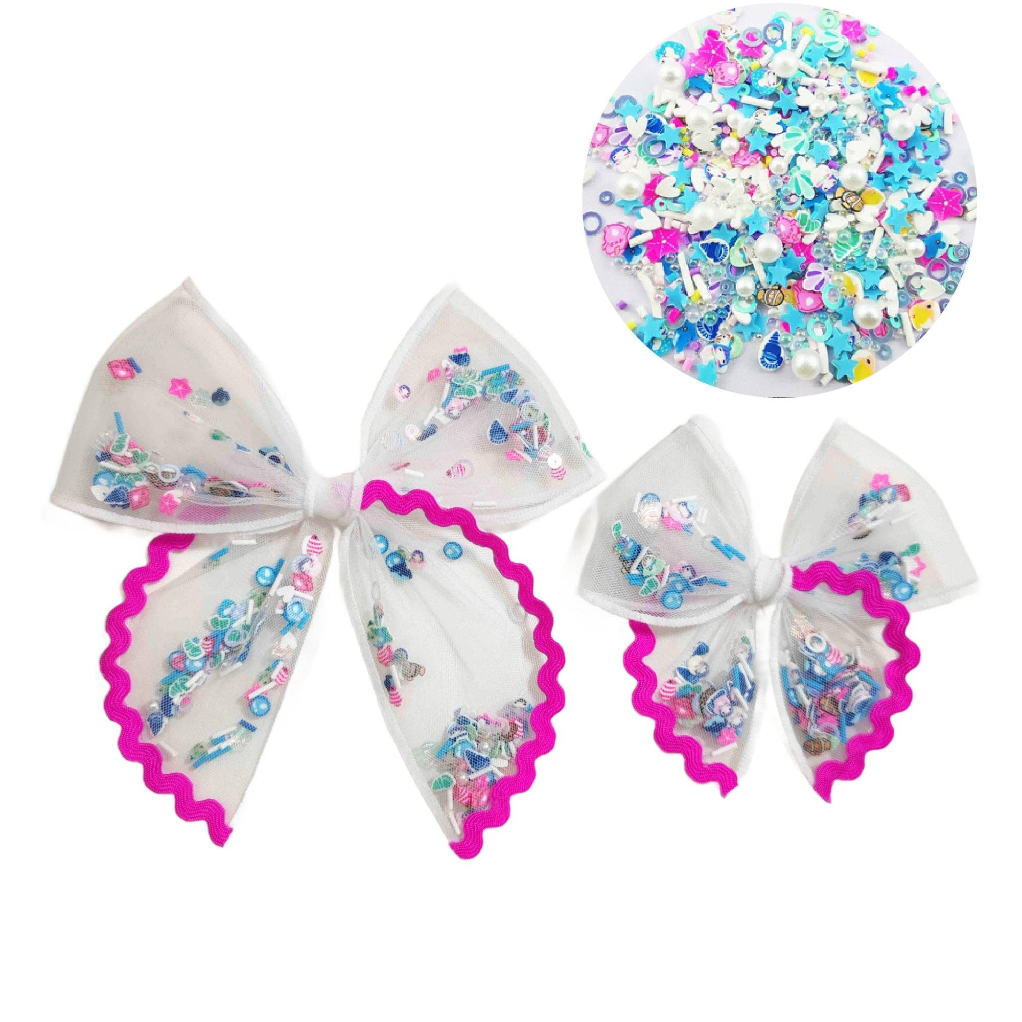 Sparkling New Baby, LLC. - Wholesale Hair Bow - Kids - Tropical Paradise Shaker Bow1