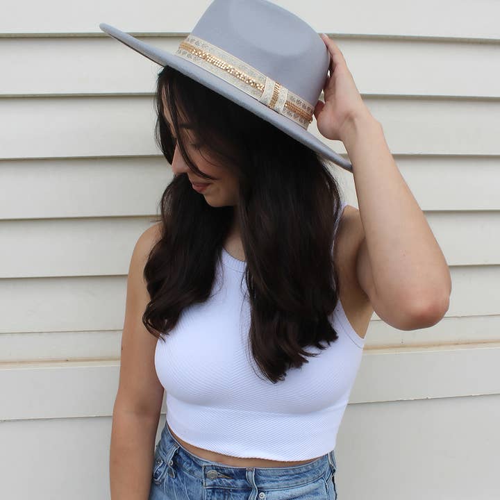 HAT2363 Genesis Fedora w/ Boho Two-Tone Band and other Purchase Wholesale boho hat. Free Returns & Net 60 Terms on Faire trending on Faire.