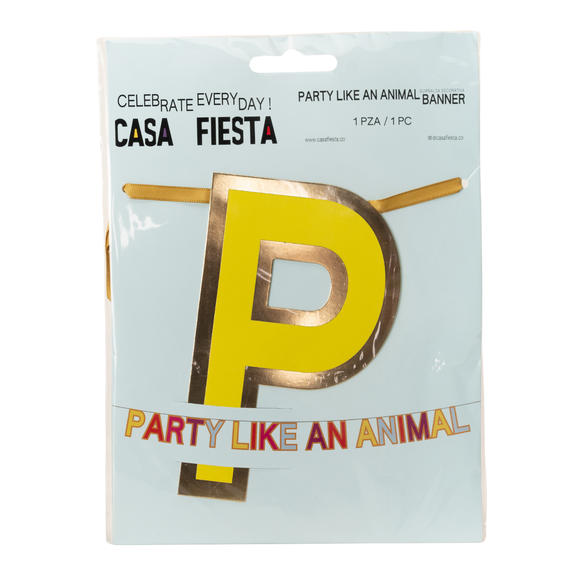 Casa Fiesta – wholesale Partyskylt/-banderoll – ”Fest som ett djur” Banner0