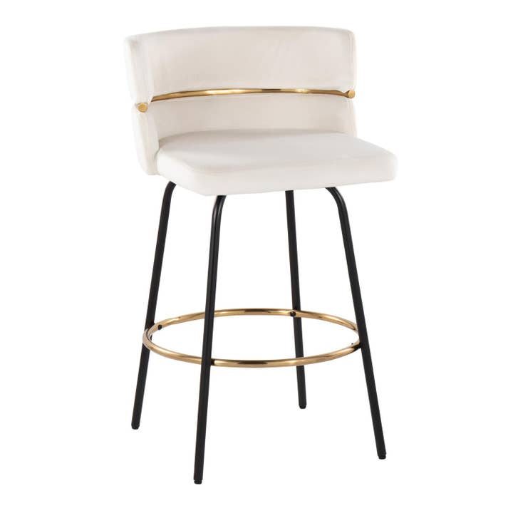 LumiSource and Grandview Gallery - Wholesale Stool - Cinch Claire 26" Fixed-Height Counter Stool - Set of 213