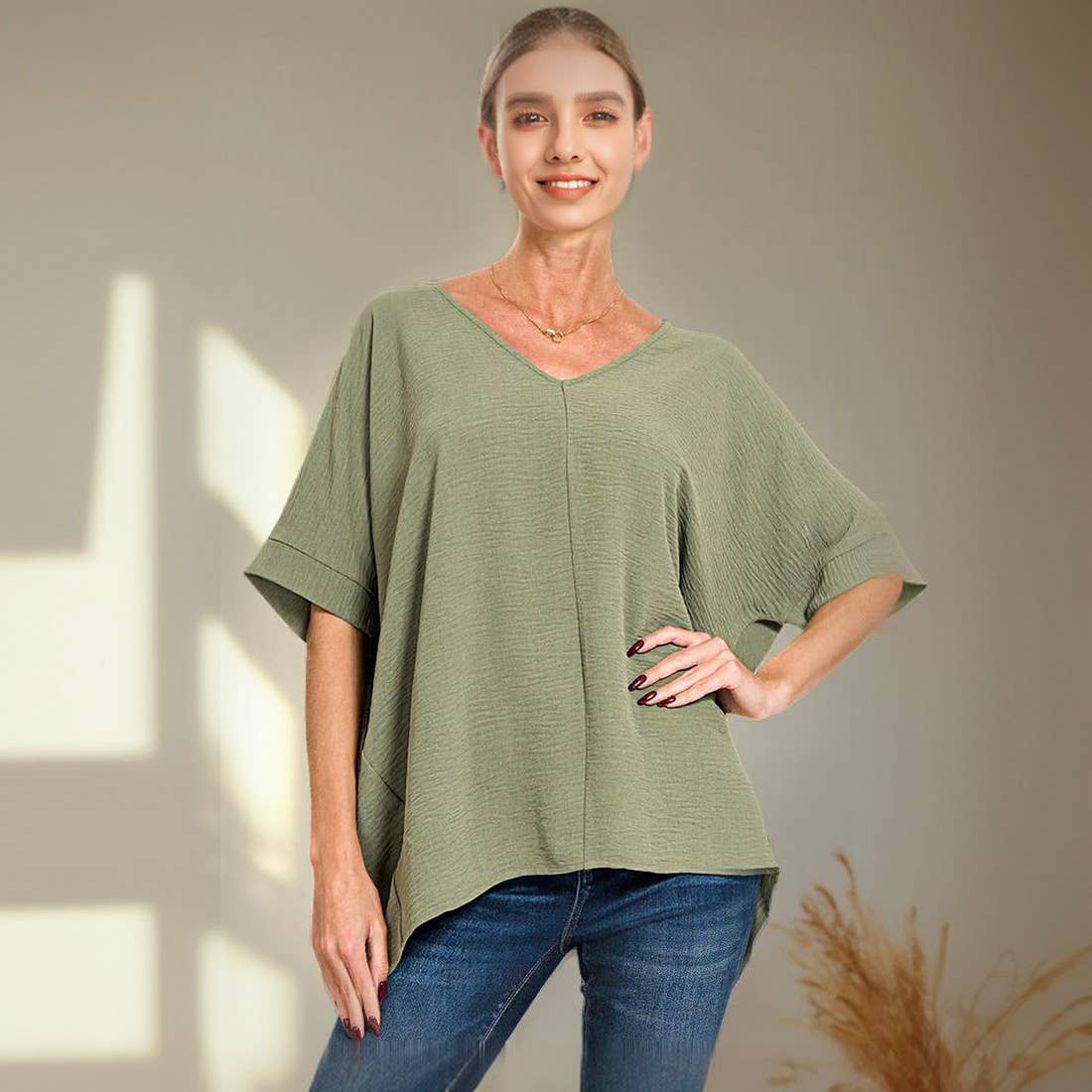 42POPS - Wholesale Blouse - Women's - `.Airflow Dolman Short Sleeve Top4