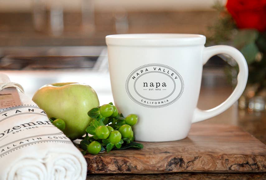 Mercantile 12 - Wholesale Coffee Mug - Custom OVAL COLLECTION 14 Oz. Morning Ceramic Mug