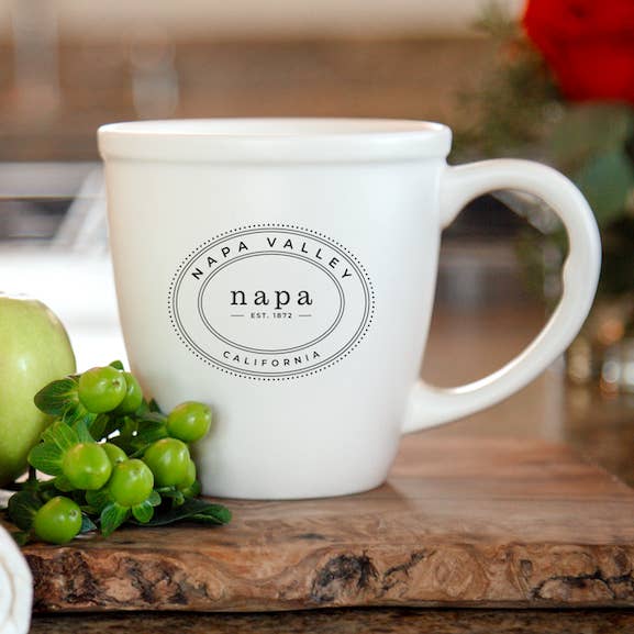 Mercantile 12 - Wholesale Coffee Mug - Custom OVAL COLLECTION 14 Oz. Morning Ceramic Mug0