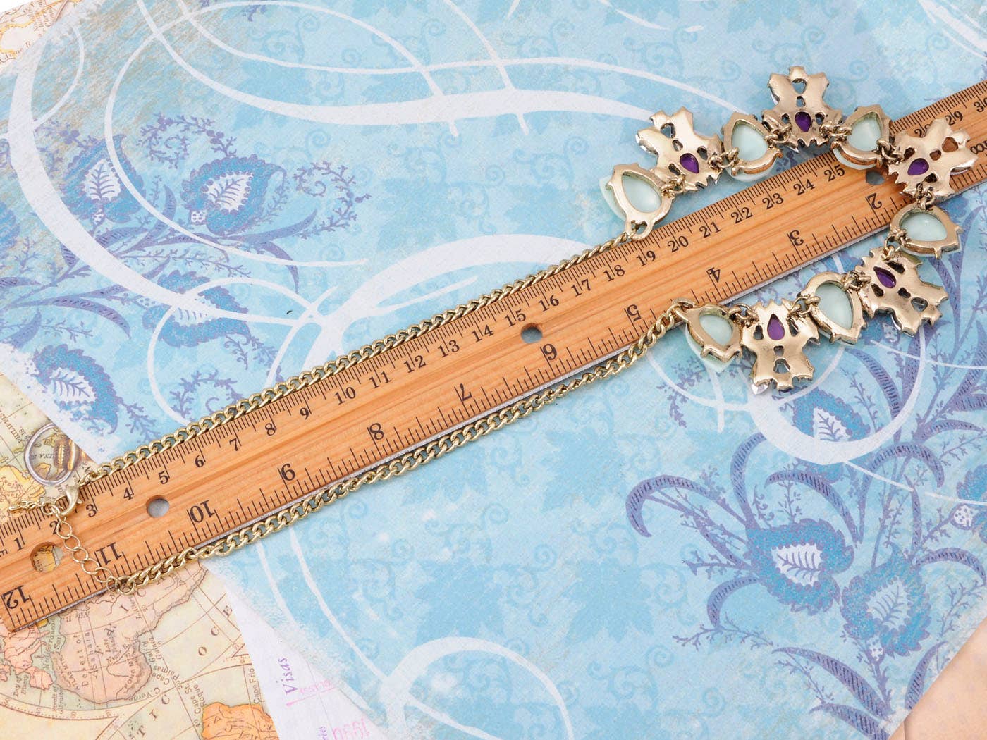 AK Brand – Großhandel Kette mit Anhänger/Charm – Mint Green farbige Edelsteine zeitgenössische Statement-Halskette2