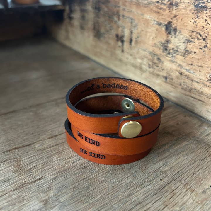 Left Grain - Wholesale Cuff Bracelet - Be Kind.....of a Badass Friendship Bracelet6