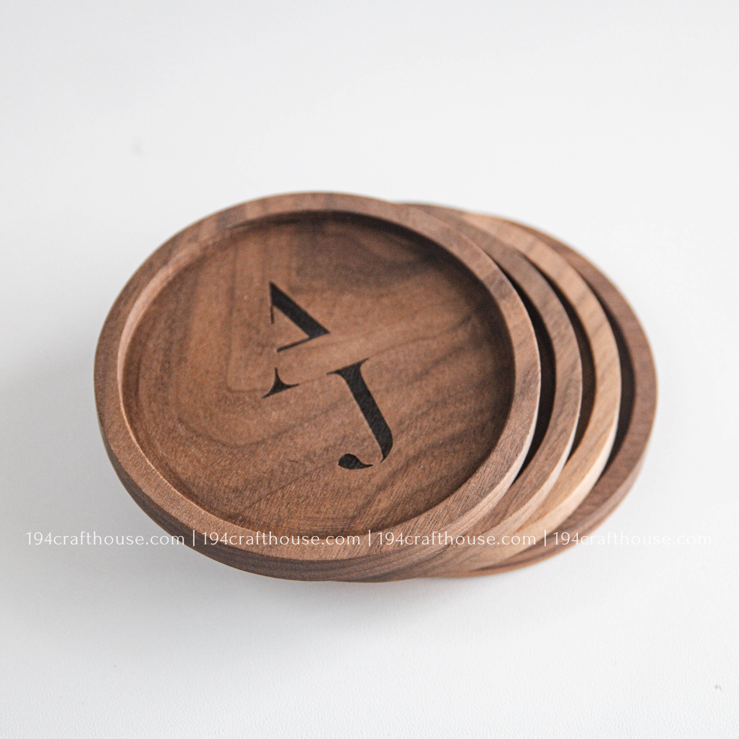 194 Craft House - Wholesale Coasters - Custom Logo Engraved Round Wood Coaster - Home Decor & Gifts7