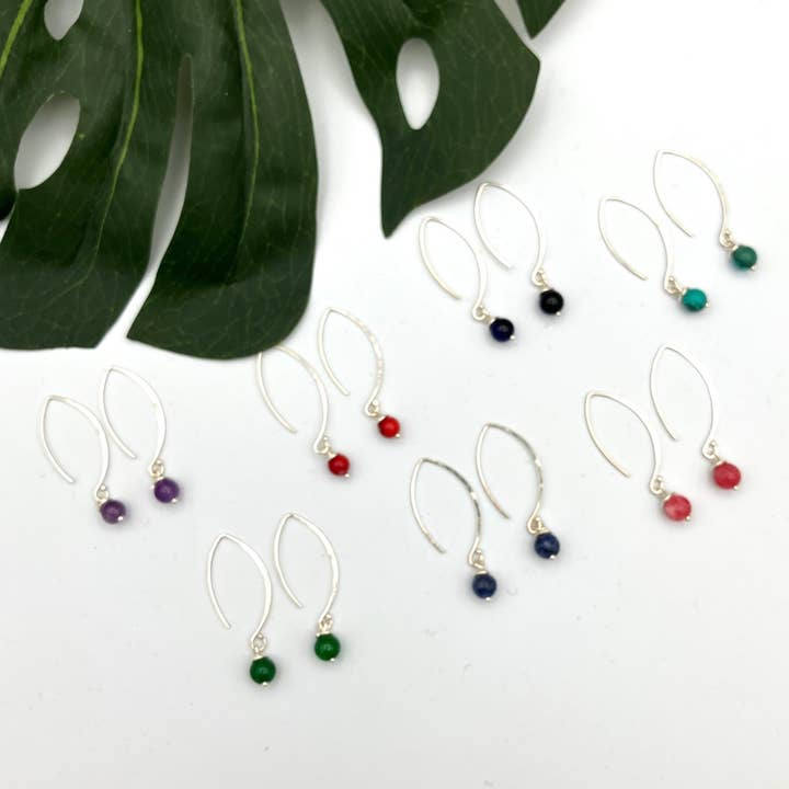 Crescent Sterling Silver Earrings for wholesale by Women of the Cloud Forest