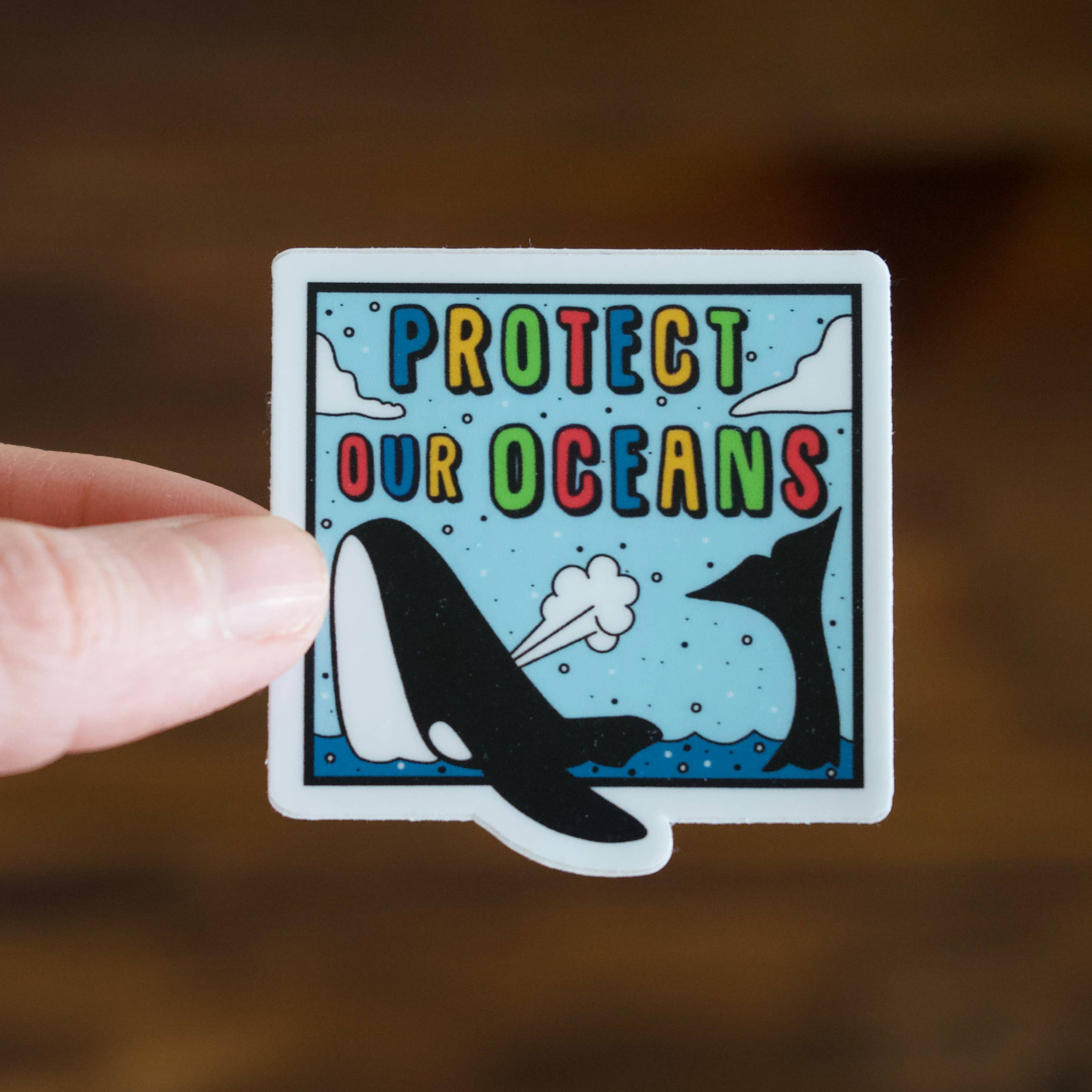 Jones Sticker Co - Wholesale Sticker - Protect Our Oceans Sticker | Whale Sticker1