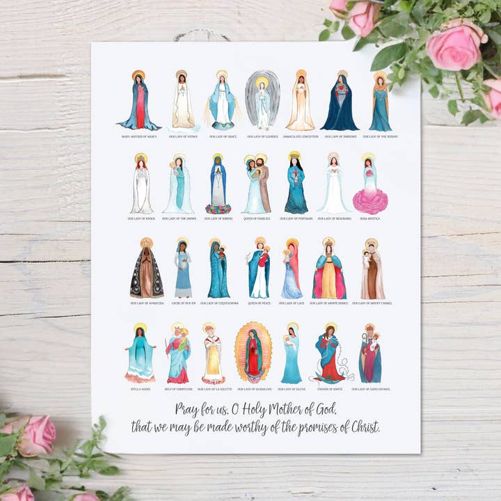 Titler på Maria 8x10 Kunsttryk - Opdateret 2023 for engroshandel hos 12th and Blossom