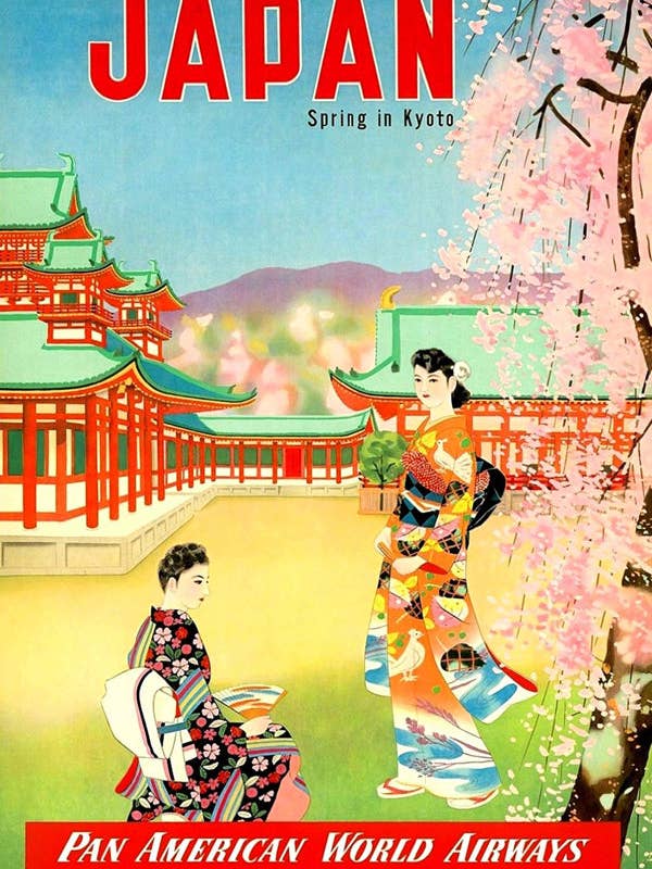 Compagnies aériennes - Printemps à Kyoto Pan Am pour la vente par BLUE SHAKER