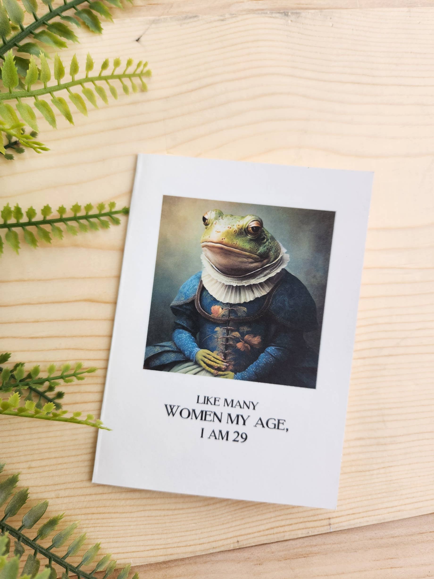 Desmond Brown - Wholesale Stationery/Notecard Set - wit and wisdom, fancy frogs- packaged notecard set of 47