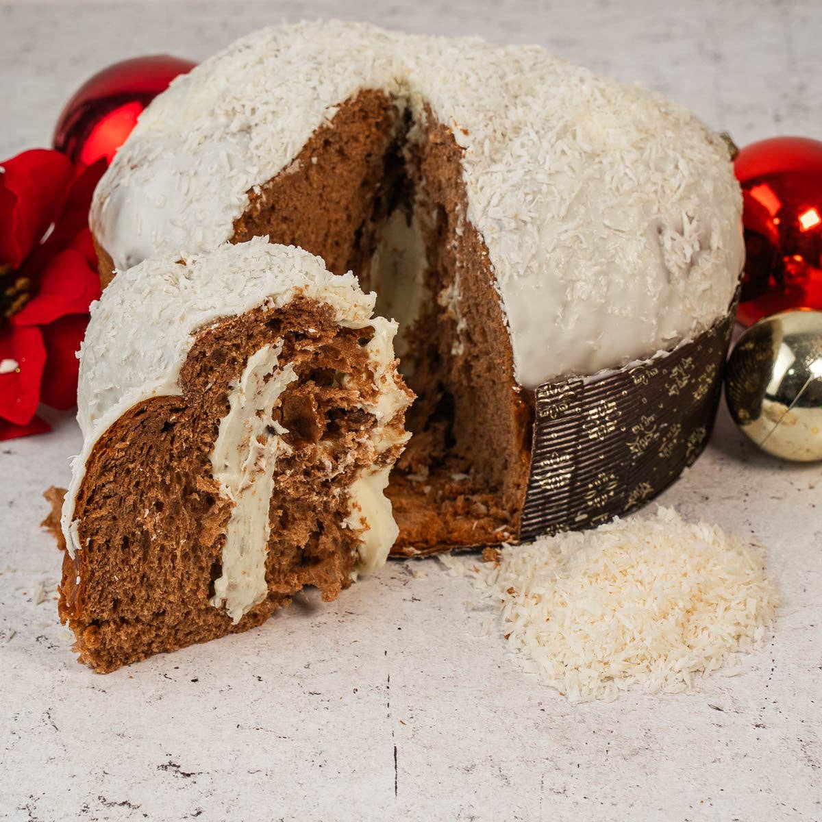 Sicilyaddict - Wholesale Cake - Artisanal coconut and chocolate panettone0
