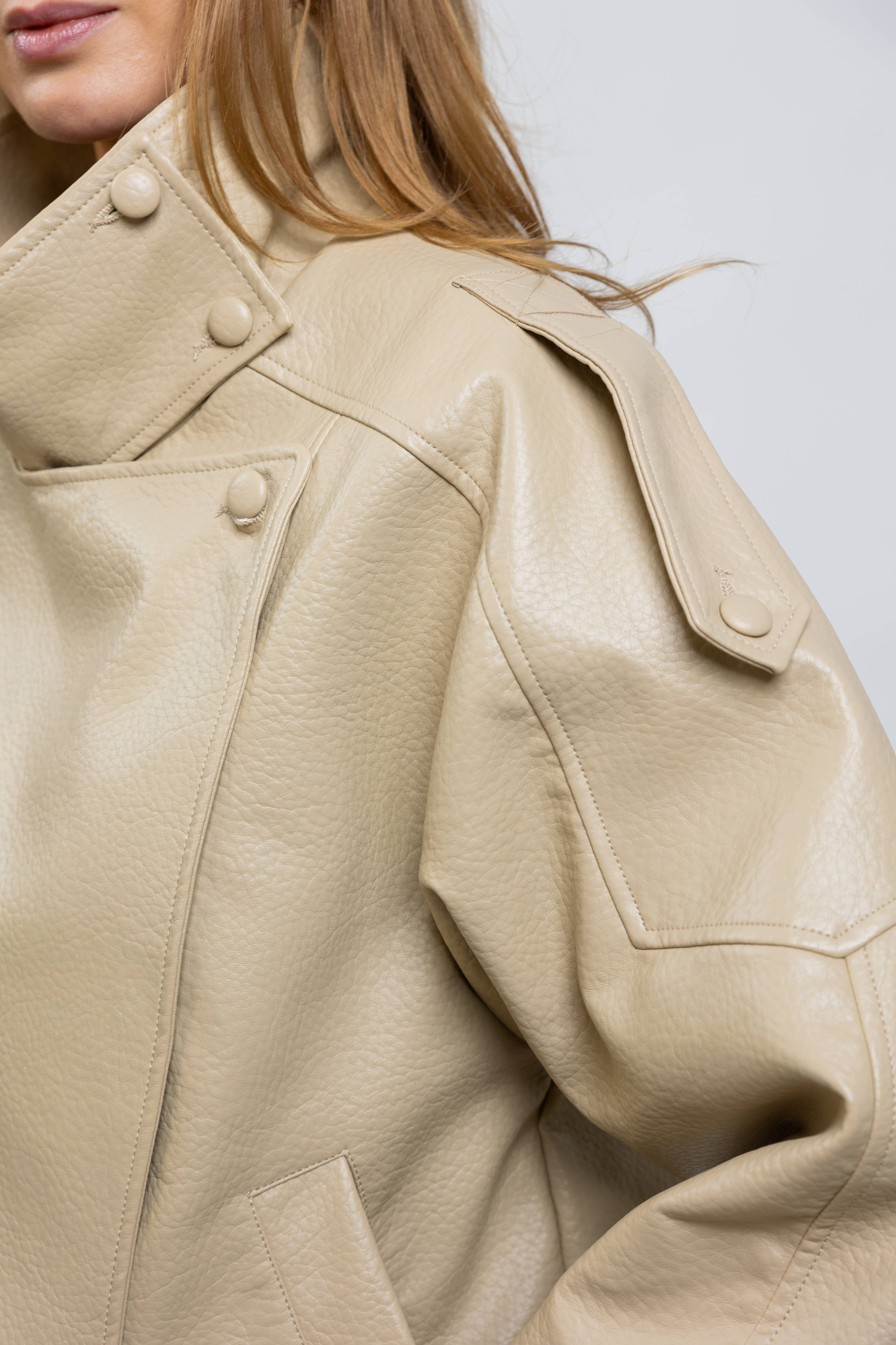 KZELL PARIS - Wholesale Leather Jacket - Women's - FAUX LEATHER BIKER JACKET16