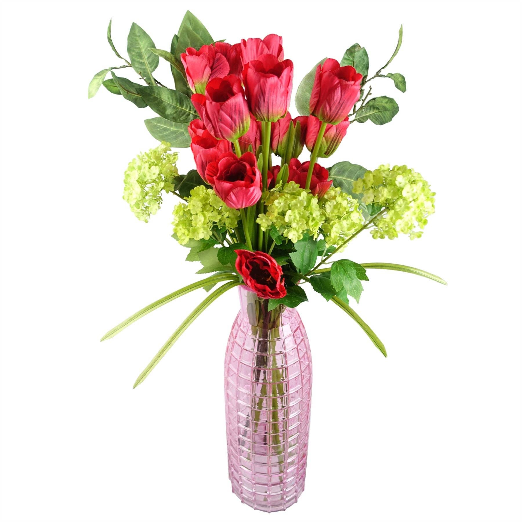 Leaf Design UK LTD – wholesale Artificial flowers – 80cm Artificial Tulip Red Stem4