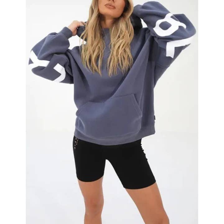 Sweetkama - Wholesale Hoodie - Women's - Ladies Print Long Sleeves Hoodie Sweatshirt 8888