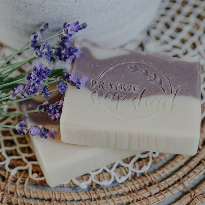 Lait de lavande *Lait de chèvre local* pour la vente par Prarie Soap Shack