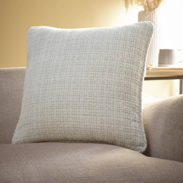 Alba Cushion by Appletree Loft in Ivory 43 x 43cm for wholesale by UW Home